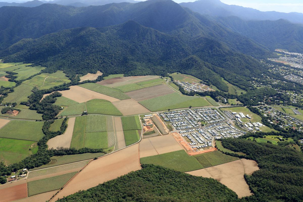 Aerial photo of Mount Peter