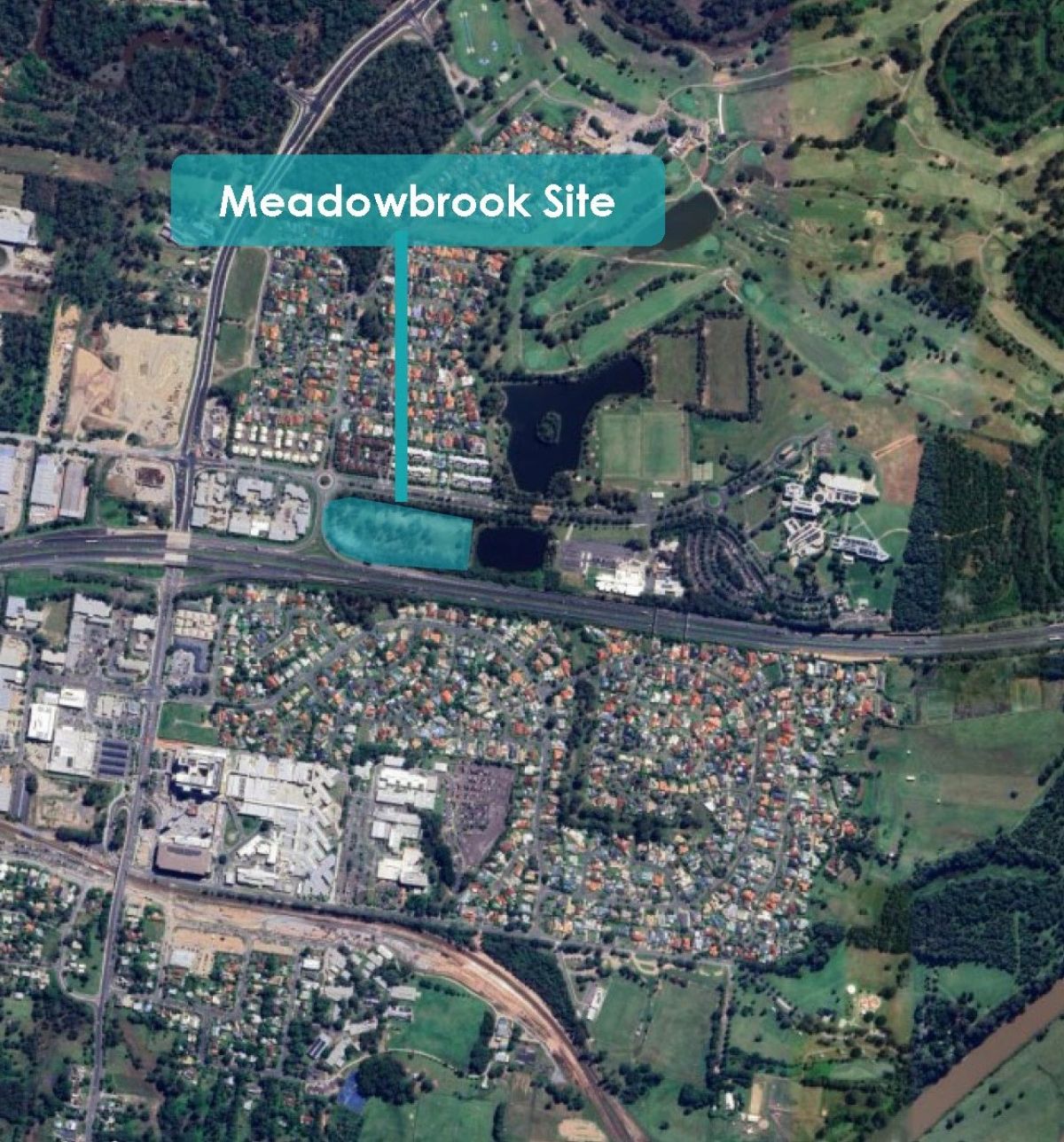 Aerial photo of Meadowbrook Site