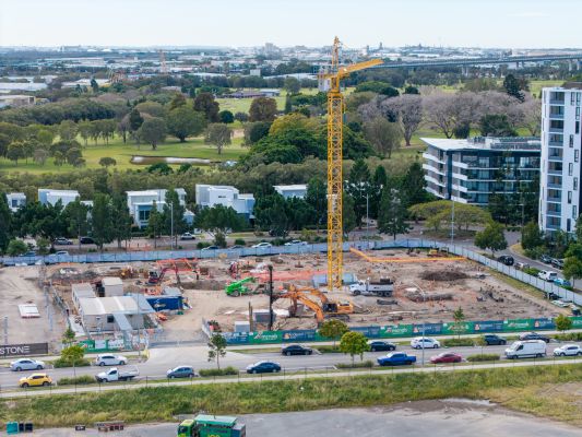 Construction works for residential aged care at Northshore