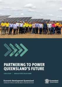 Cover of a Case Study titled, Partnering to Power Queensland's Future