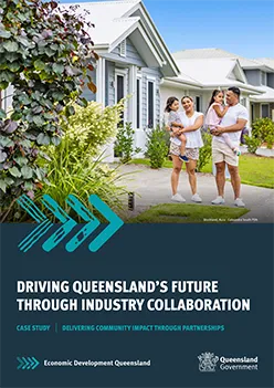 Cover of a Case Study titled, Driving Queensland's Future Through Industry Collaboration