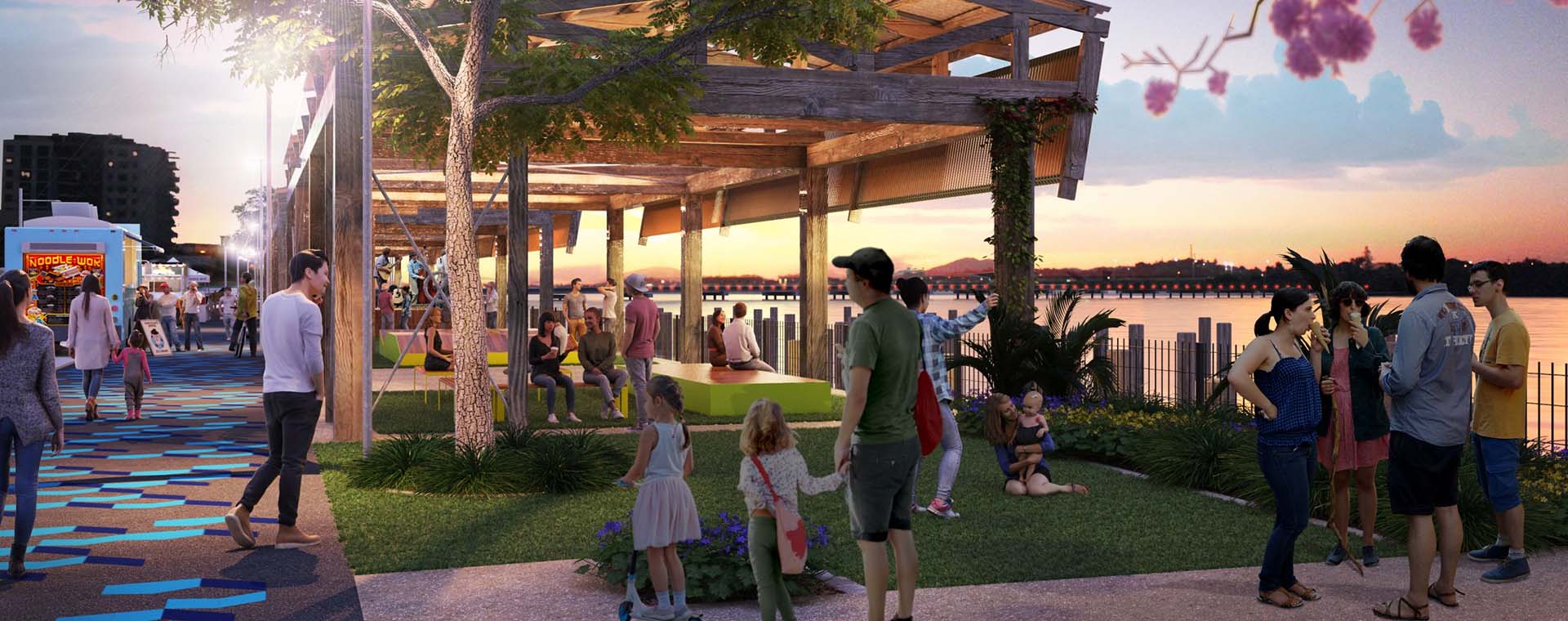 Render of the Mackay Waterfront PDA