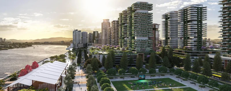 Render of the Northshore Hamilton precinct