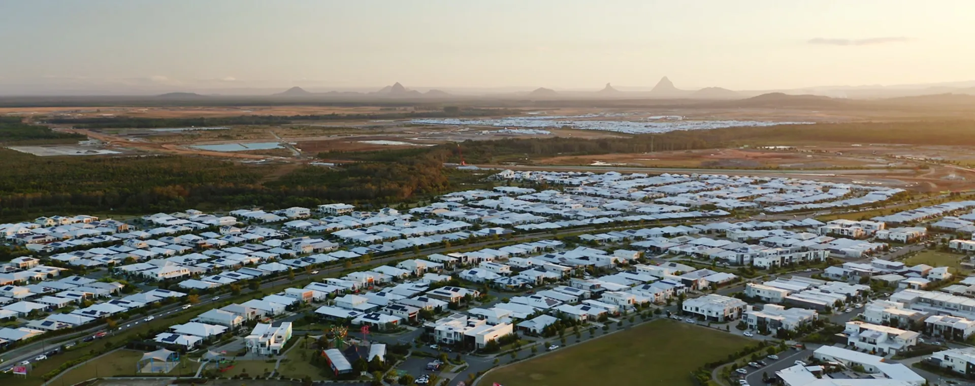 Aerial of Aura within the Calounda South PDA