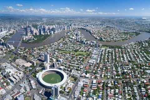 Aerial image of the Woolloongabba PDA