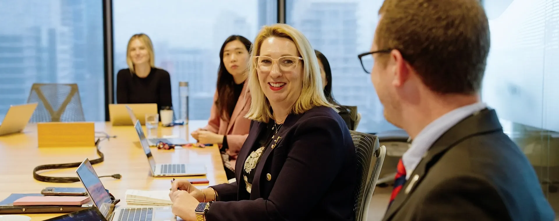 Housing Supply and Delivery team meeting in a conference room