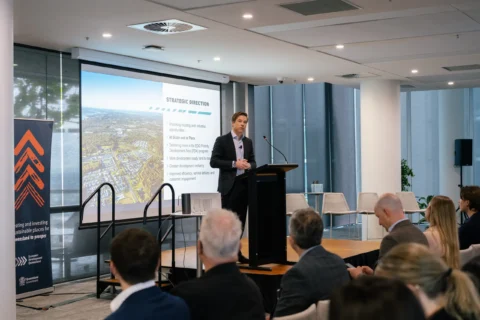 Julian Simmonds presenting at the EDQ Industry Forum June 2025