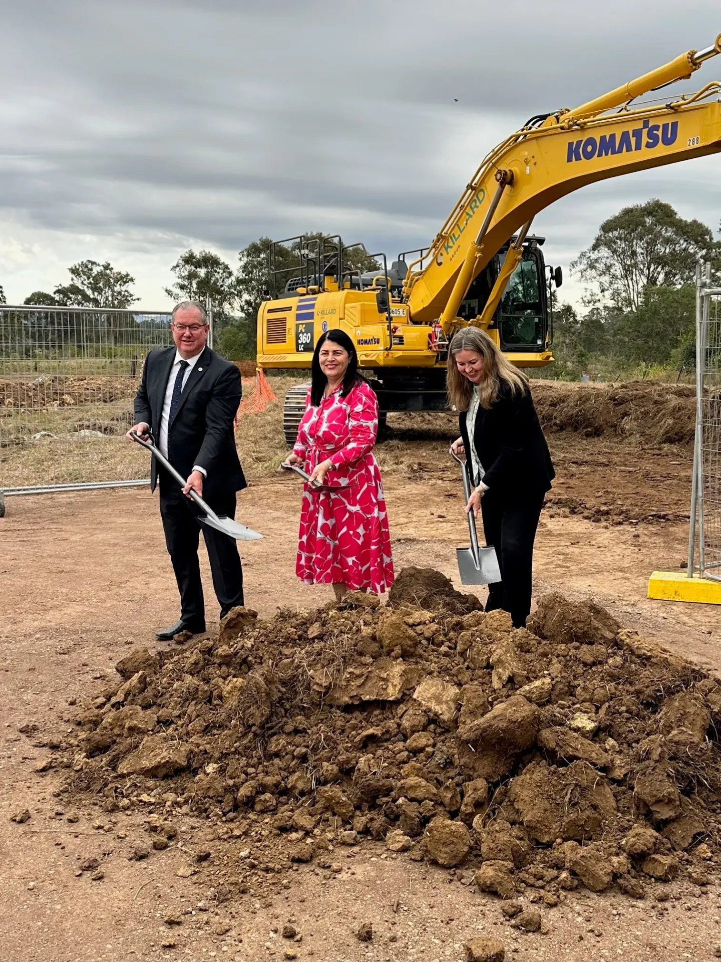 Peter Flannery, City of Moreton Bay Mayor; Hon Grace Grace, Minister for State Development and Infrastructure; Anna Jackson, Unitywater Chief Executive Officer