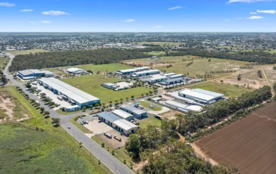 Aerial of the Bundaberg Industrial Park