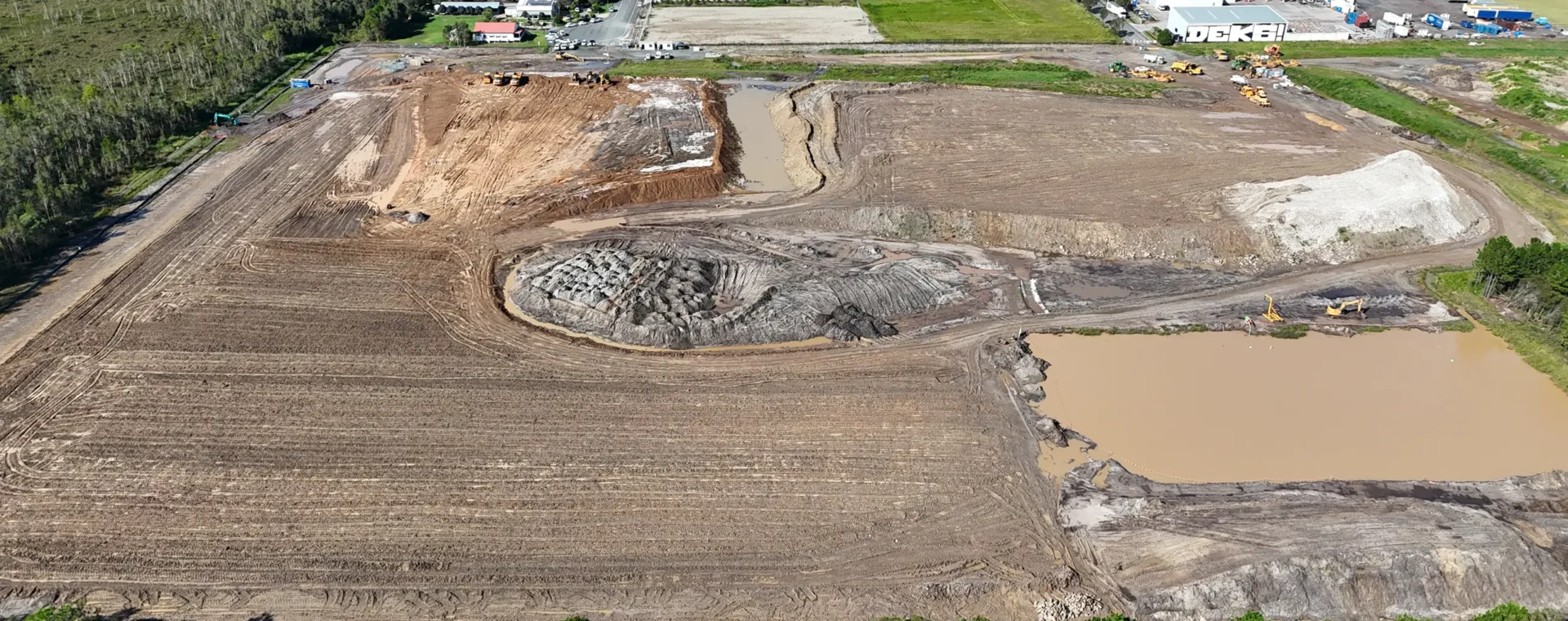 Aerial of the Coolum Industrial Park - Stage 2A
