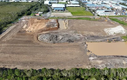 Aerial of the Coolum Industrial Park - Stage 2A