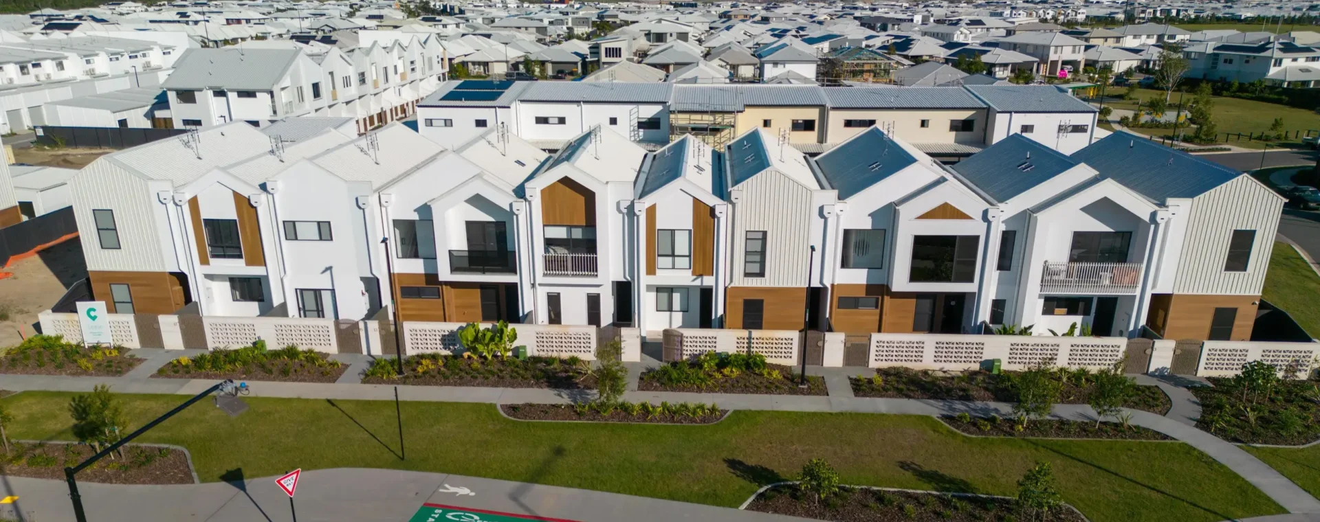 Aerial of Thompson Homes in Caloundra South PDA