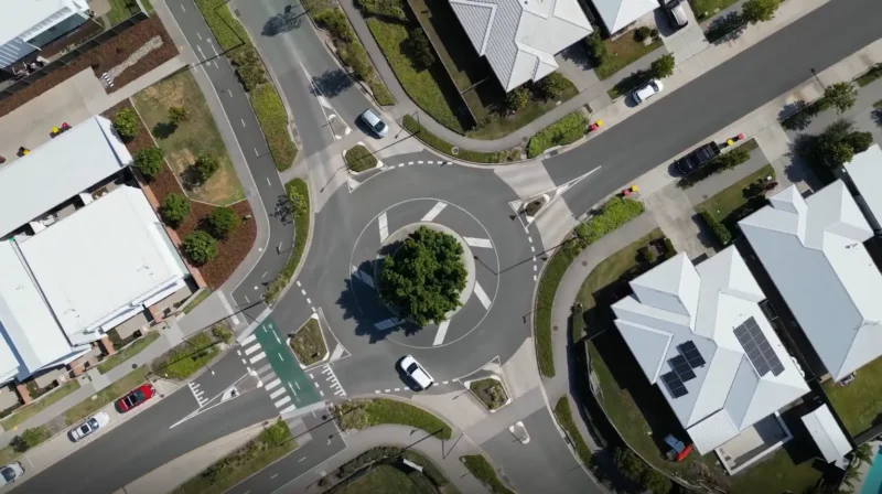 Aerial of the Aura estate within the Caloundra South PDA
