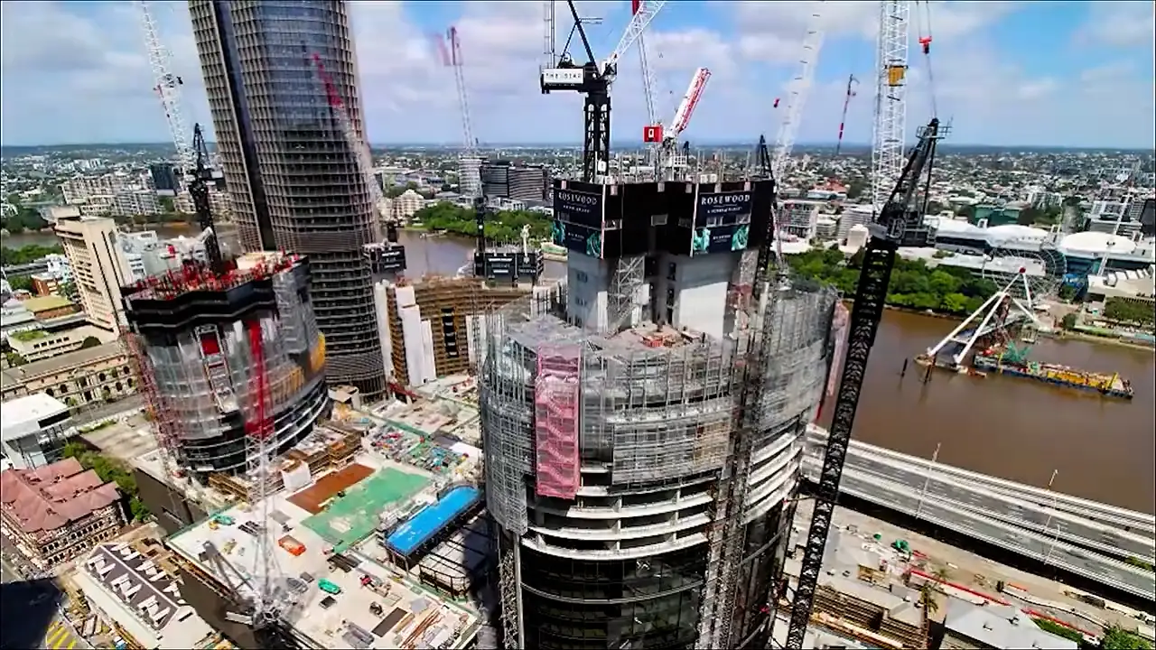 Construction Aerial of Queen's Wharf PDA