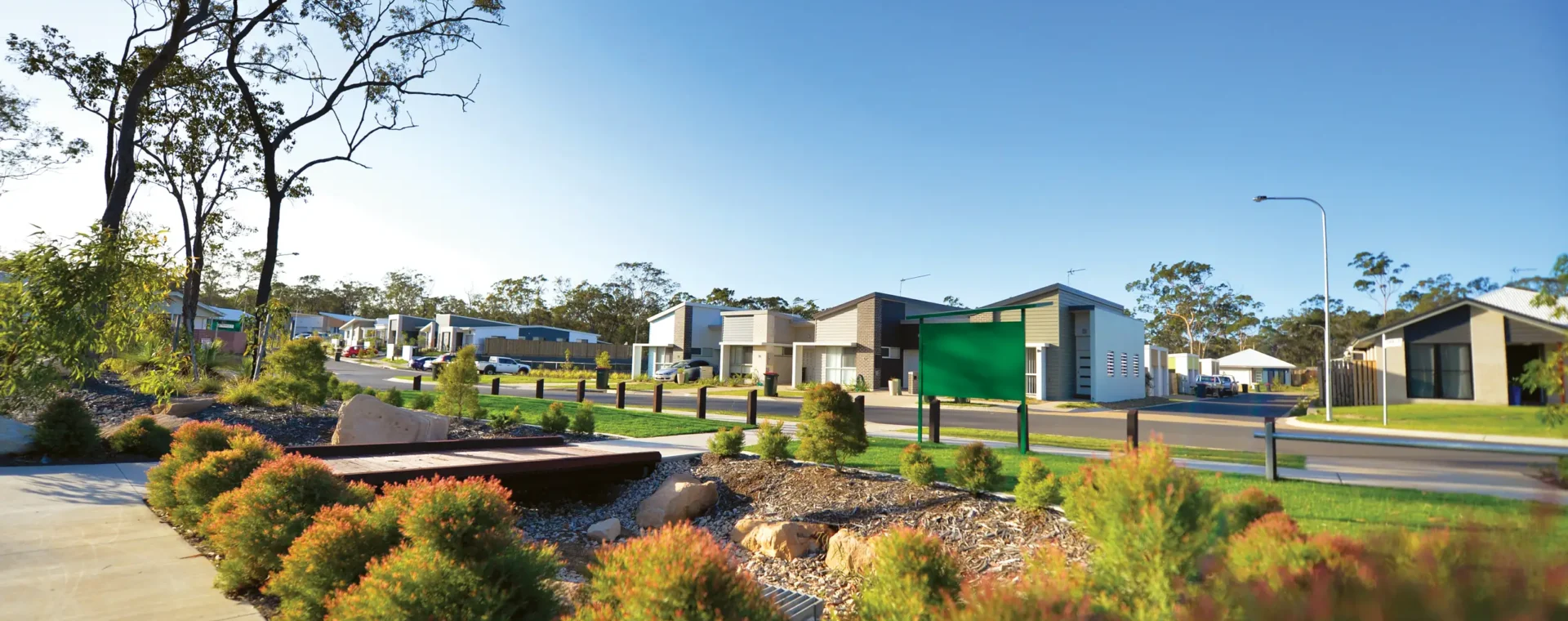 Streetscape of the HillClose estate within the Clinton PDA