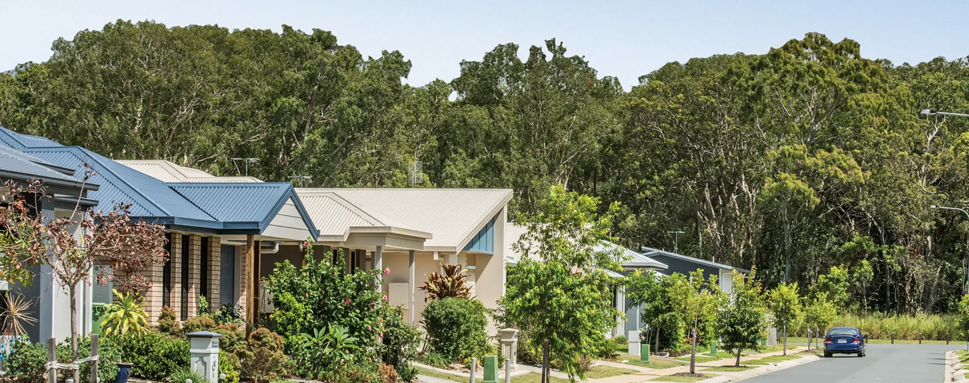 Streetscape of the Woodlands estate within the Andergrove PDA