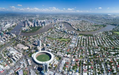 Aerial image of the Woolloongabba PDA