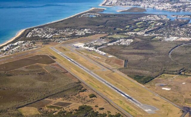 Aerial of Sunshine Coast Airport PDA