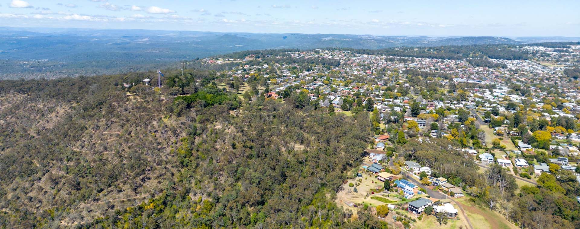 Aerial of Toowoomba Railway Parklands PDA