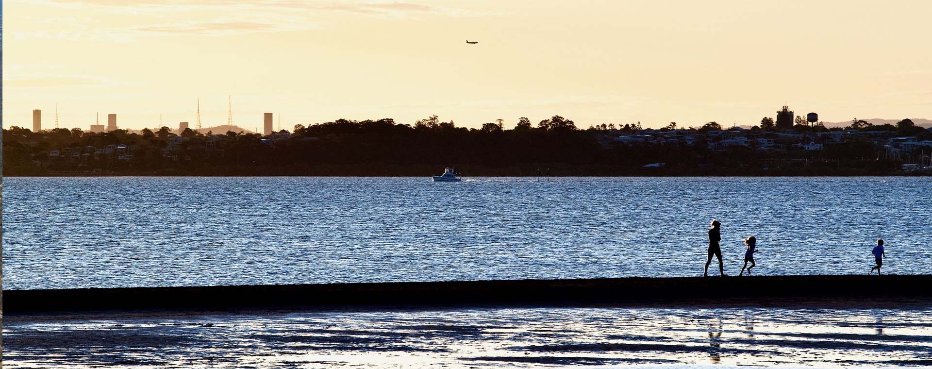 Looking over a jetty into the coast in the Weiname Creek PDA