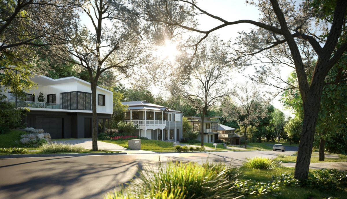 Render of the Songbird Estate within the Oxley PDA