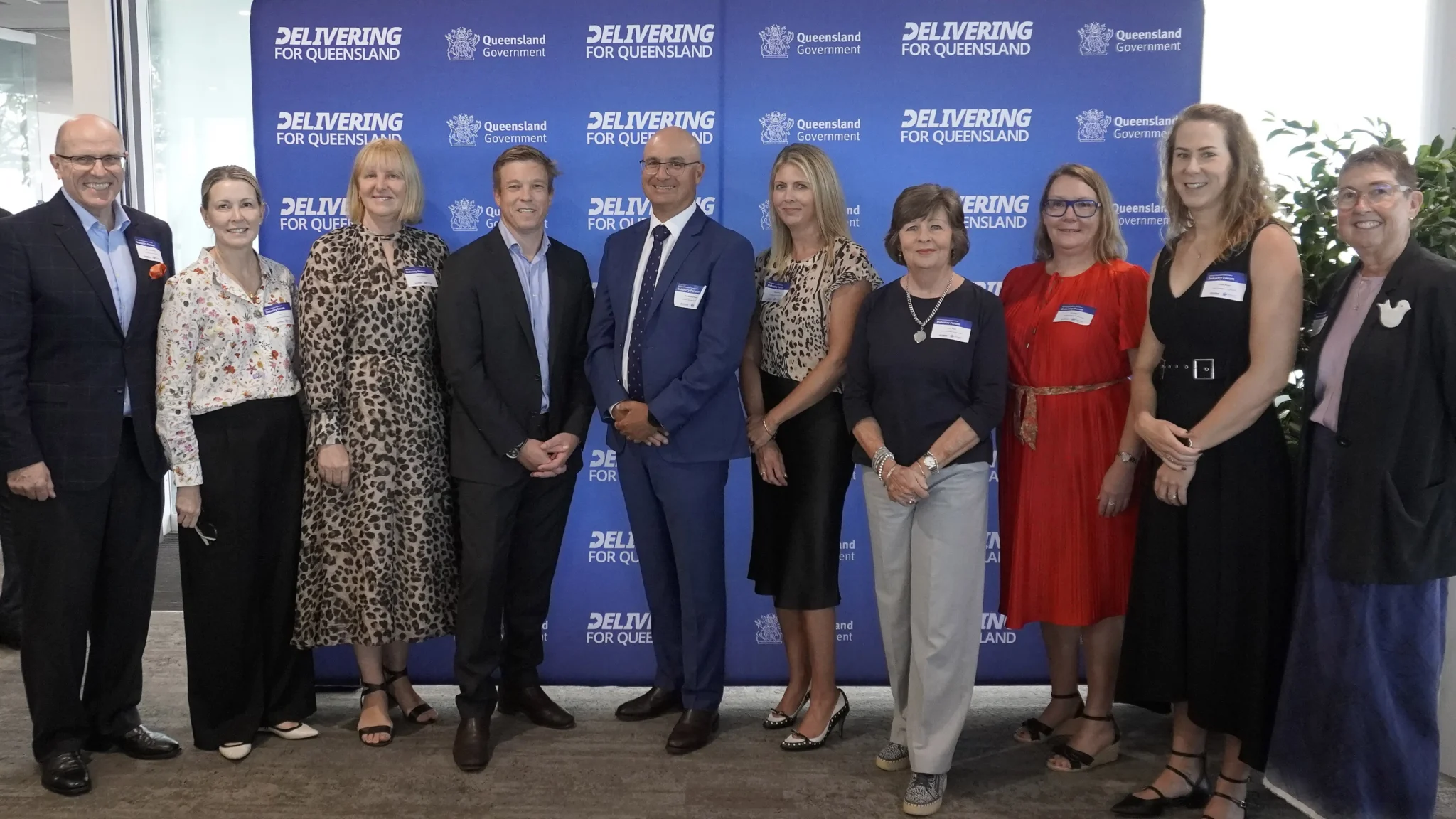 CEO, Executive Leadership team and members of the Economic Development Board presenting at the EDQ Industry Forum in March 2026