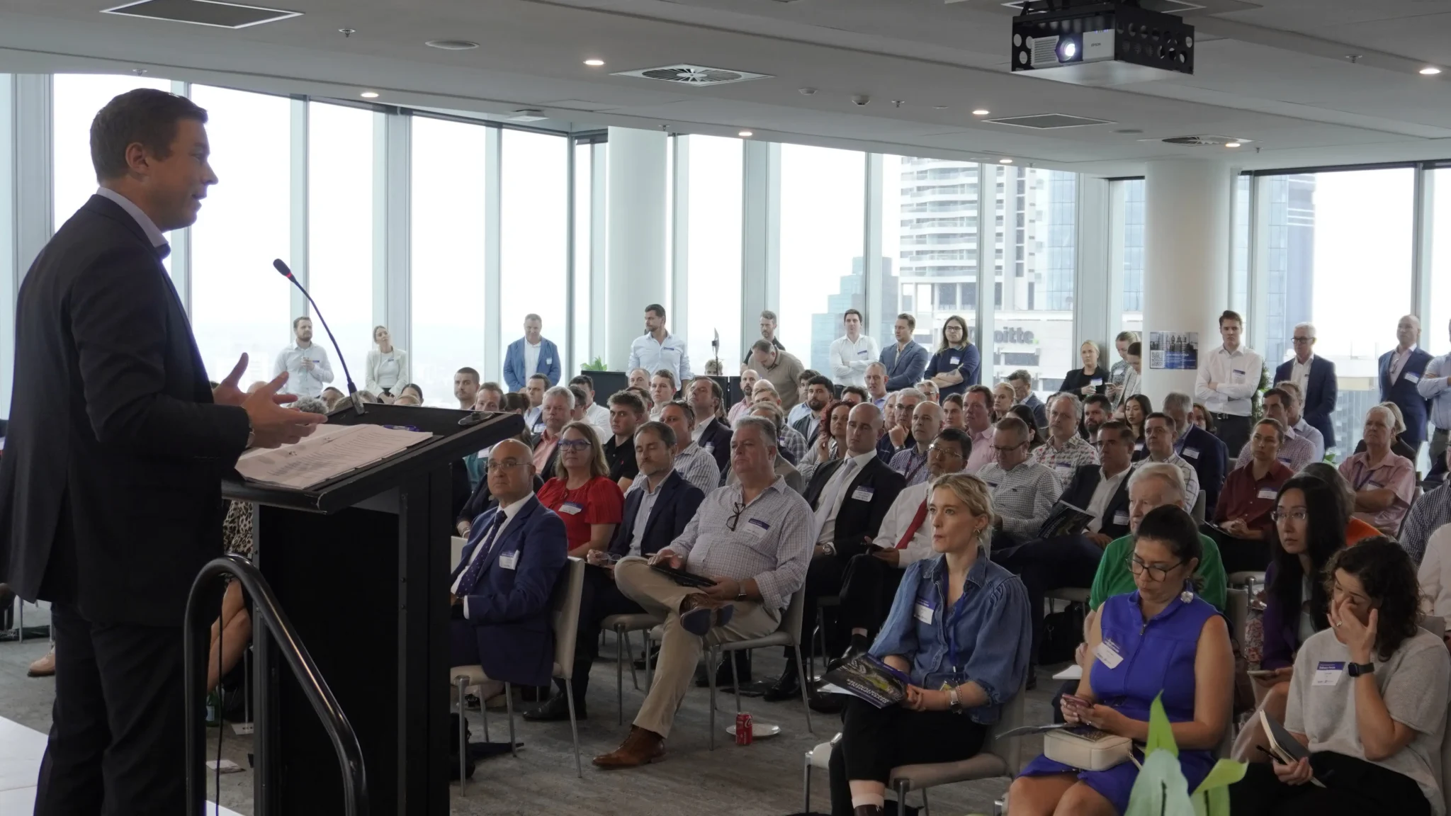 Julian Simmonds presenting at the EDQ Industry Forum in March 2026