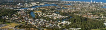 Aerial of Varsity Lakes