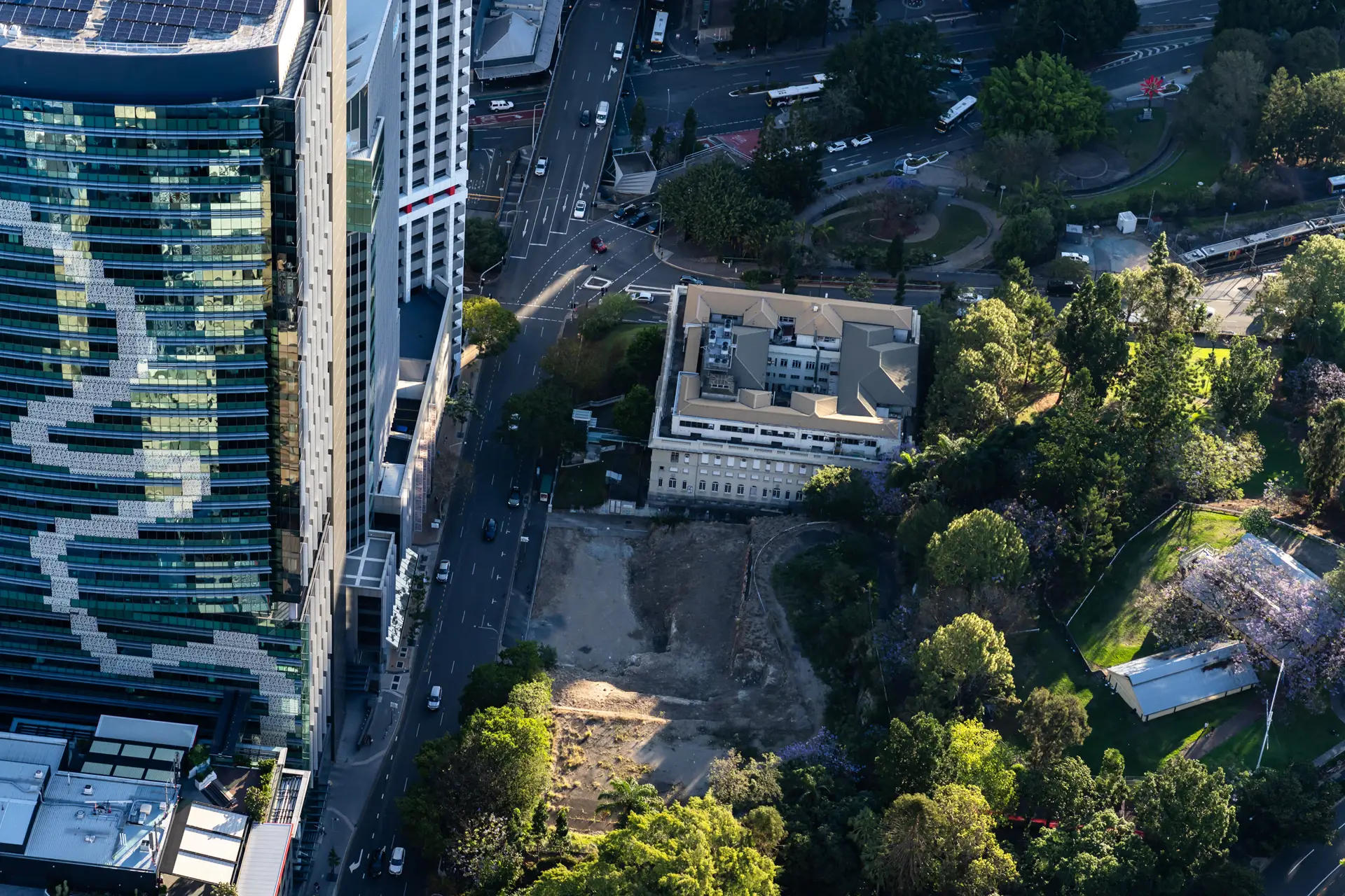 Aerial of Turbot Street