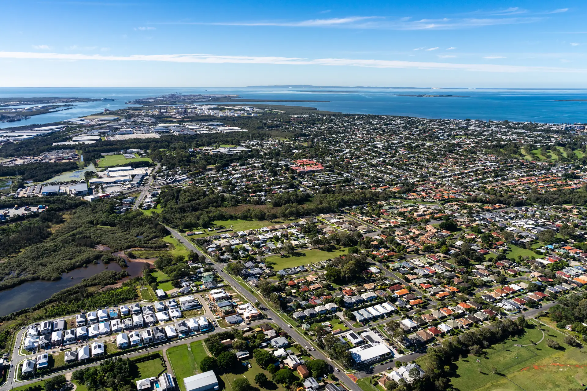 Aerial of Wynnum West